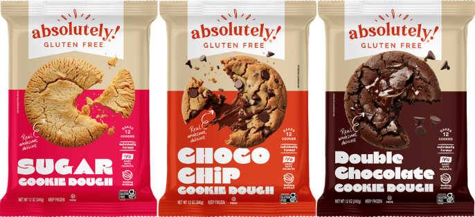 Absolutely! Gluten Free Revolutionizes the Freezer Aisle with Irresistible Frozen Cookie Dough Absolutely! Gluten Free Revolutionizes the Freezer Aisle with Irresistible Frozen Cookie Dough