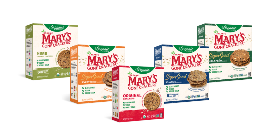 Mary’s Gone Crackers Brings Bold New Look to Natural Products Expo West Mary’s Gone Crackers Brings Bold New Look to Natural Products Expo West